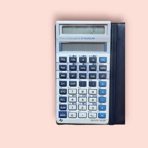 Texas Instruments TI-36 Solar Calculator - Black and White